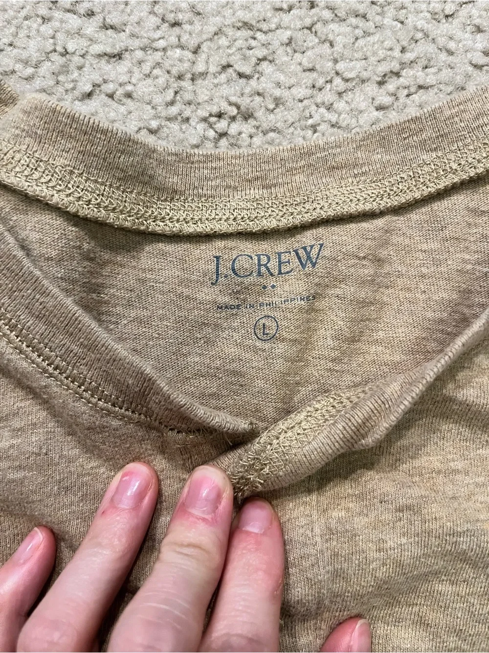 J. Crew men’s long sleeve Henley top
